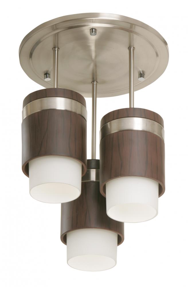 Three Light Brushed Steel Finish Drum Shade Semi Flush Mount Three Light Brushed Steel Finish Drum Shade Semi Flush Mount Sf980mbx Ceiling Fan Warehouse